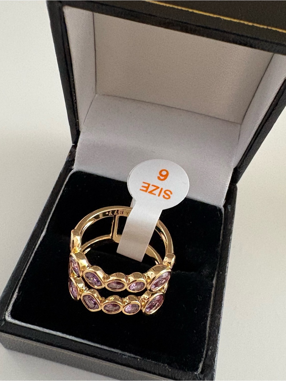 Bomb Party We Clash, We Click Ring RG63911 Amethyst CZ Gold Plating